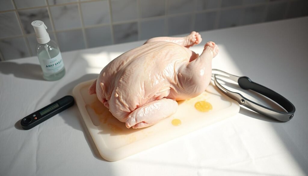 raw chicken safety