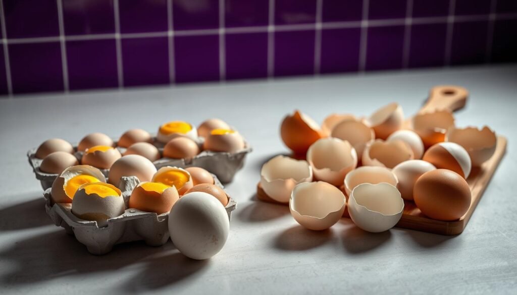 safe preparation of eggs and eggshells