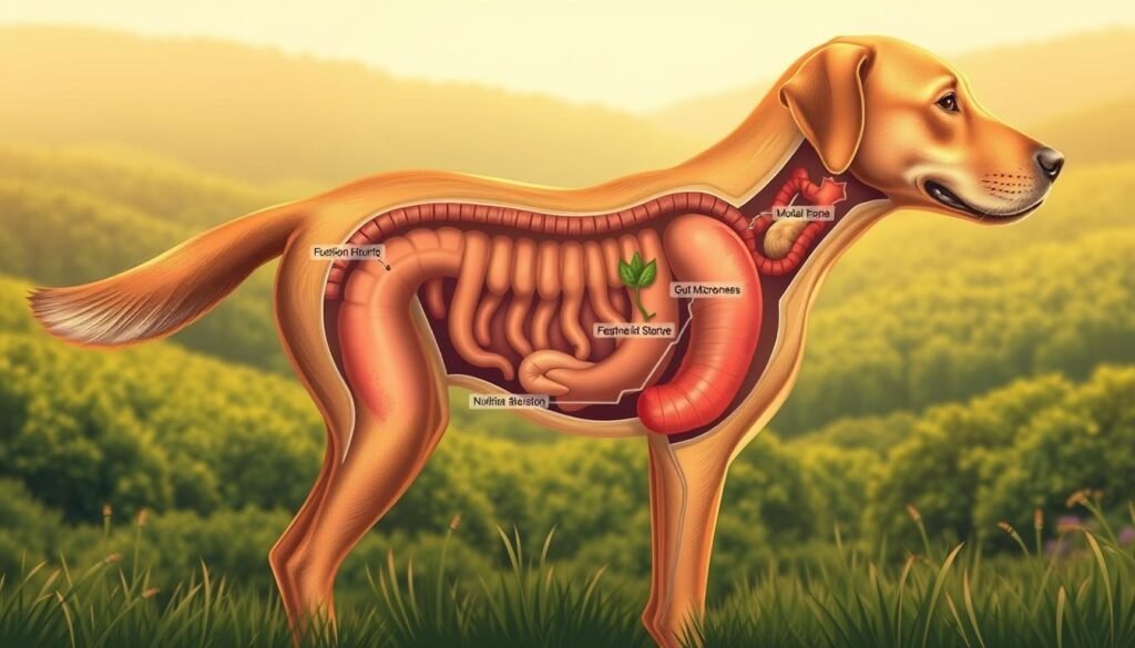 Dog's gut health and digestion support