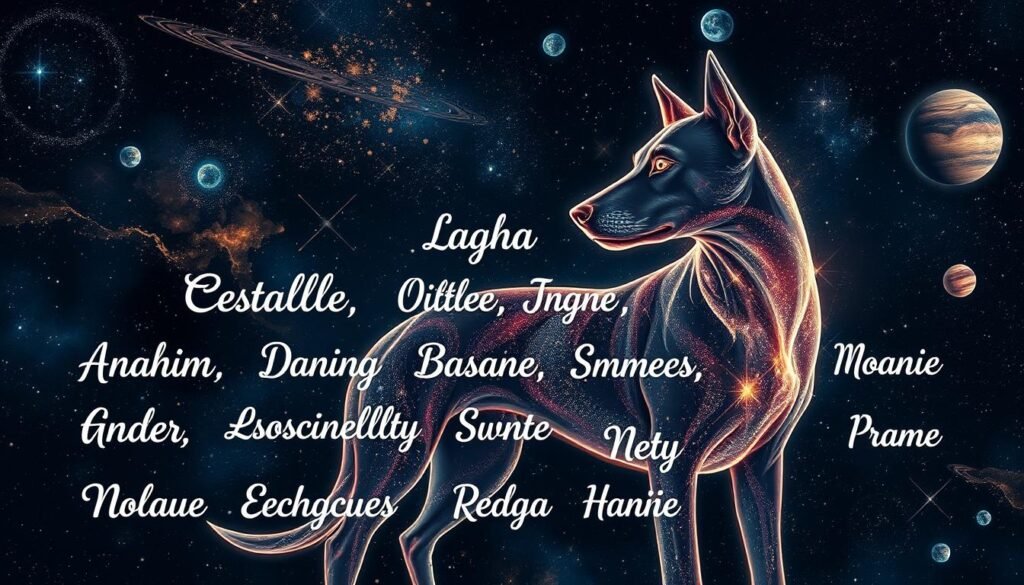 Celestial dog names inspiration