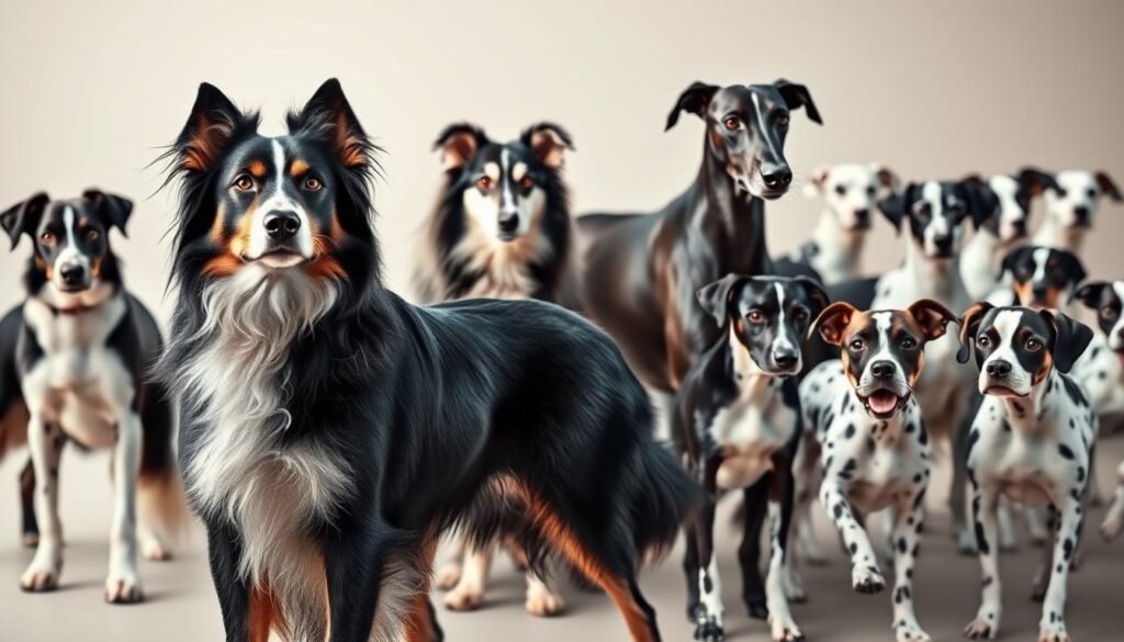 black and white dog breeds