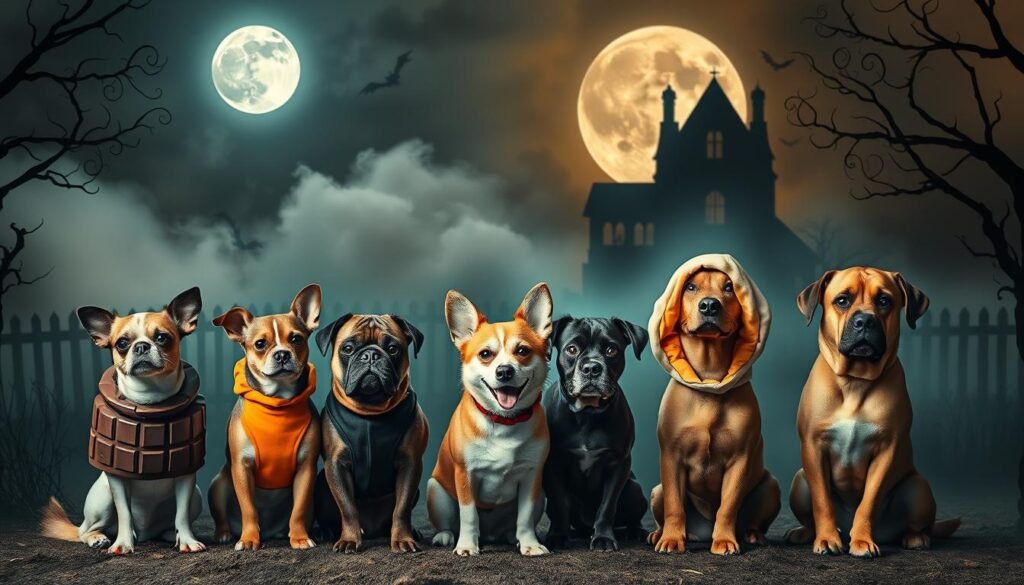 Halloween dog names inspired by treats