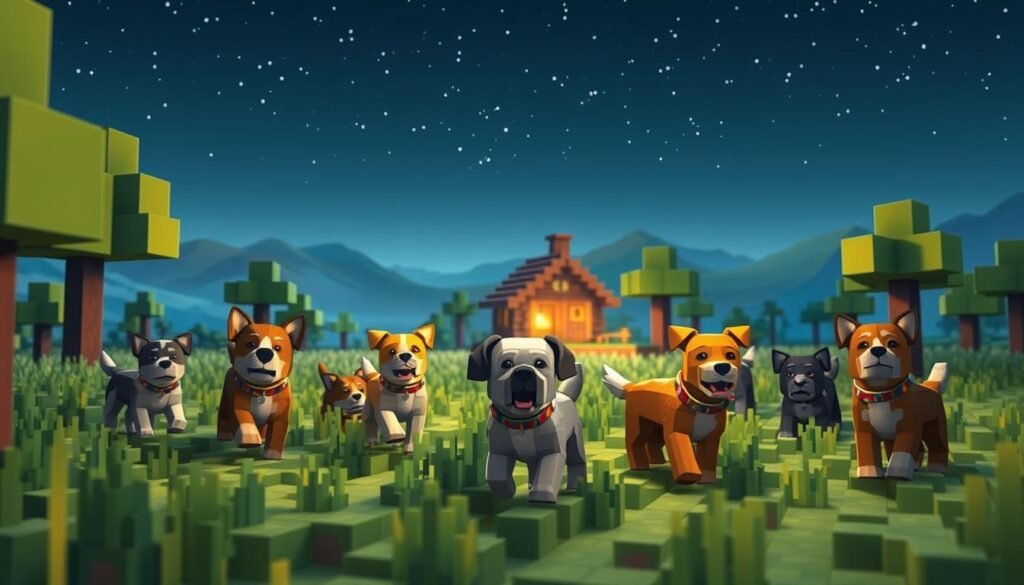 Personalized Dog Names in Minecraft