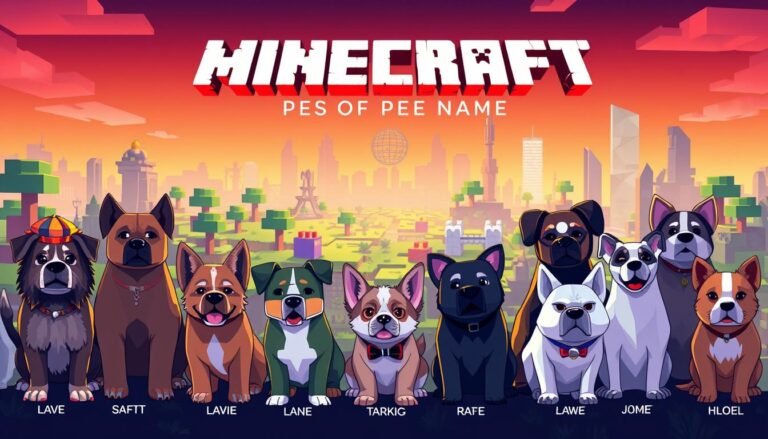 names for dogs on minecraft