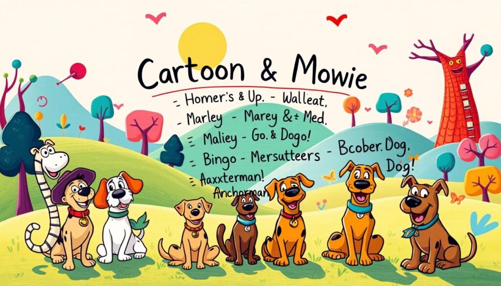 Cartoon and Movie Inspired Dog Names