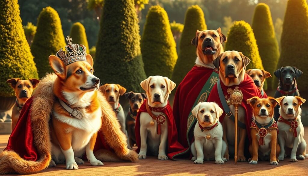 queen and king inspired dog names