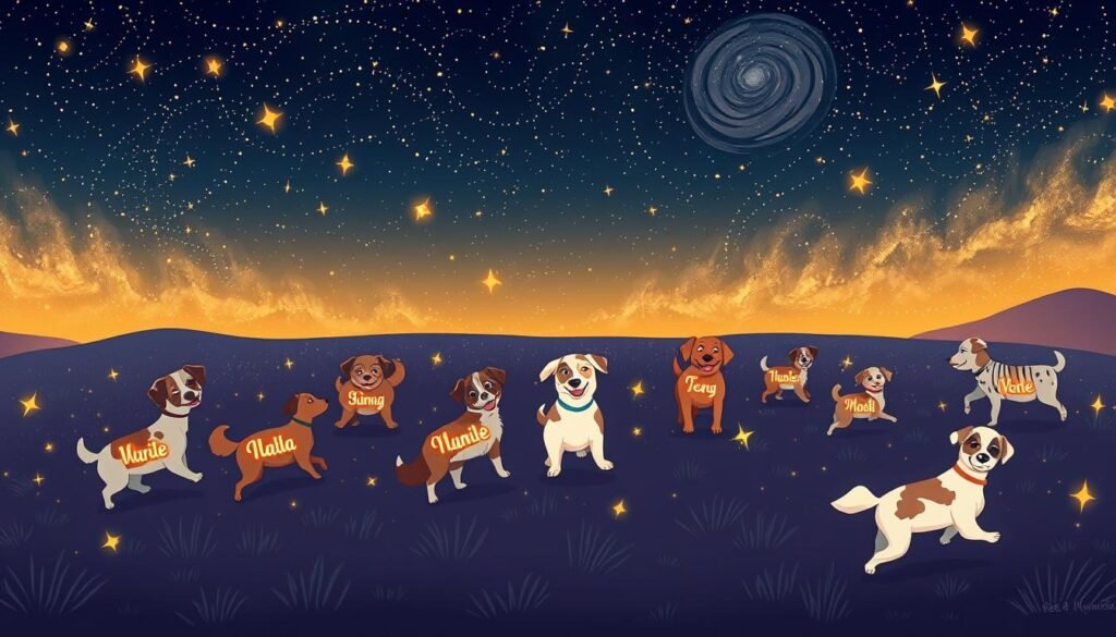 Personalized celestial dog names