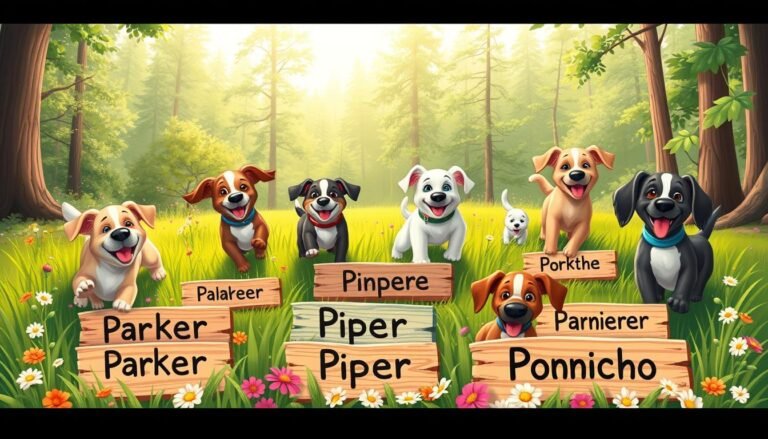 dog names that start with p for males